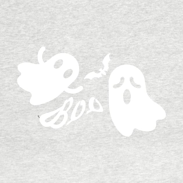 Airy White Halloween Ghosts by Artlab